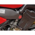 DBK Special Parts (Ducabike) Contrast Cut Billet Upper Frame Caps for the Ducati Panigale / Streetfighter V4 / S / R / Speciale DBK Special Parts (Ducabike) Contrast Cut Billet Upper Frame Caps for the Ducati Panigale / Streetfighter V4 / S / R / Speciale